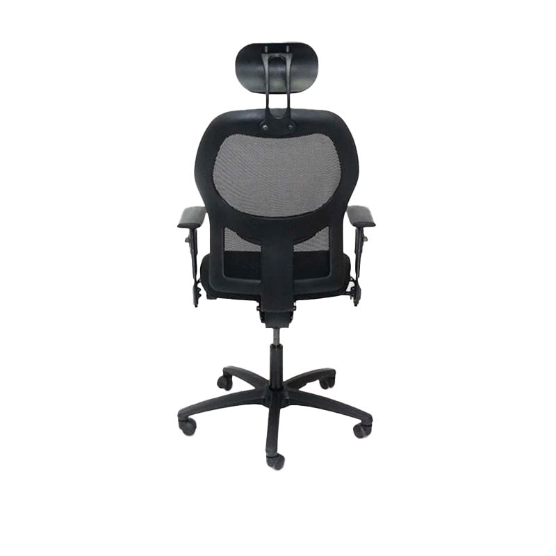 <tc>Ahrend</tc>: Chaise de travail de type 160 avec appui-tête et accoudoirs rabattables - Remis à neuf