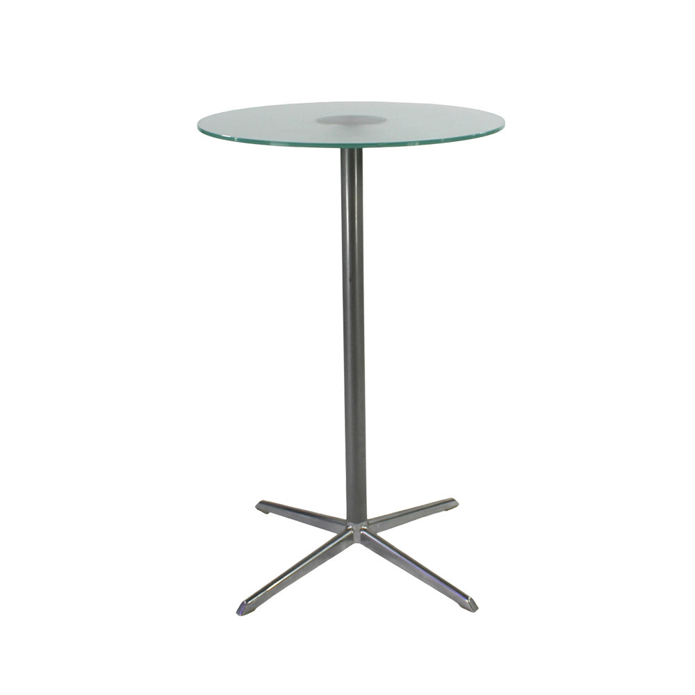 <tc>Boss Design</tc>: Table haute Poseur en verre - Reconditionnée