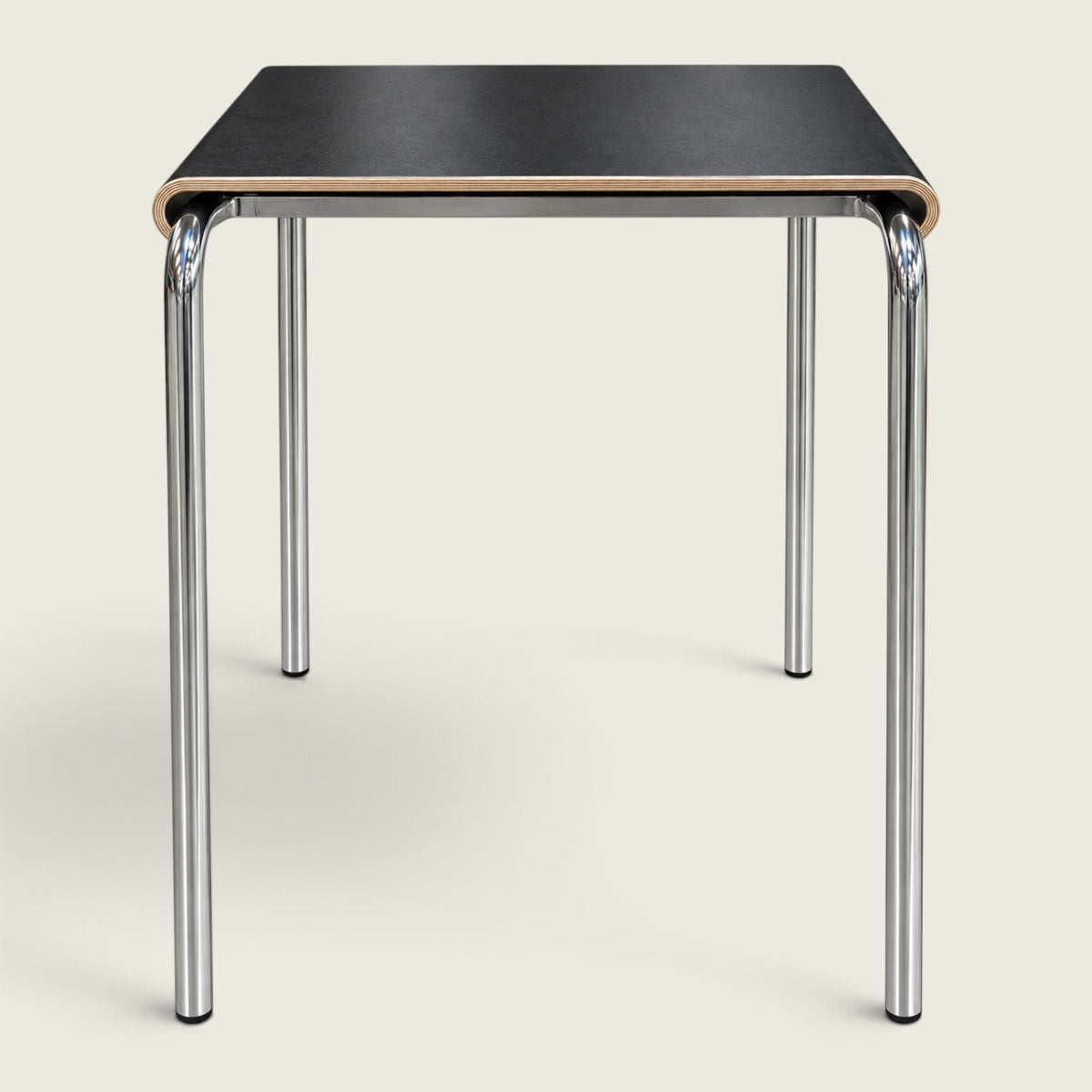 Saxen: Black Laminate & Chrome Four-Leg Multipurpose Table - Refurbished