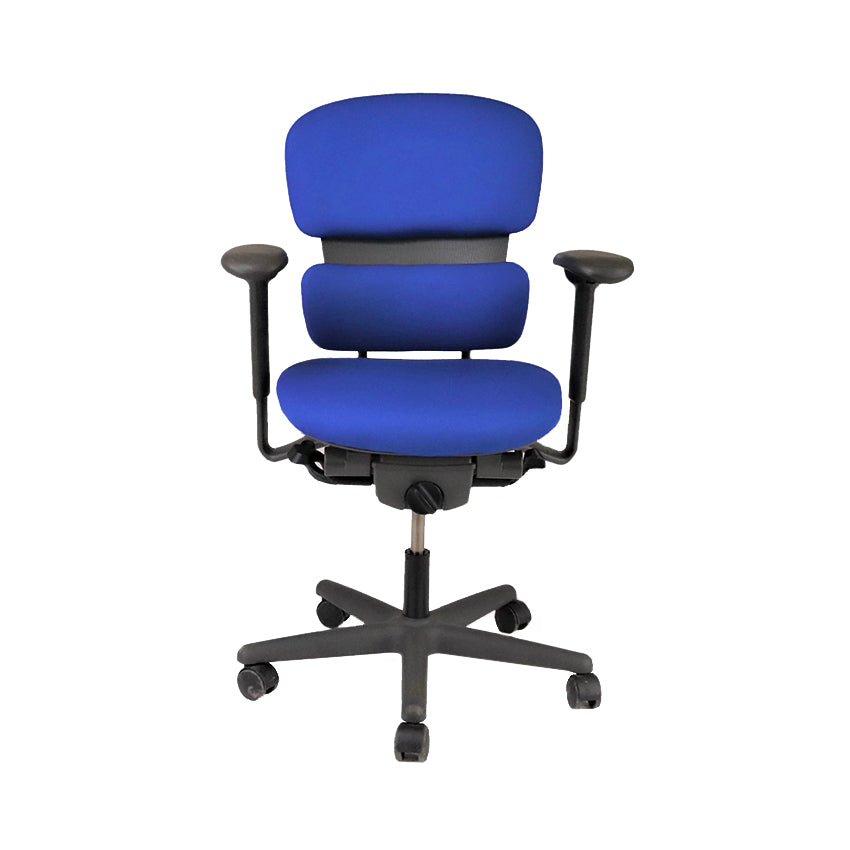 <tc>KI</tc>: <tc>Impulse</tc> Chaise de bureau en tissu bleu - Reconditionnée