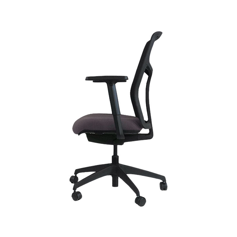 <tc>Boss Design</tc>: Tauro en tissu gris - Chaise de travail - Reconditionnée