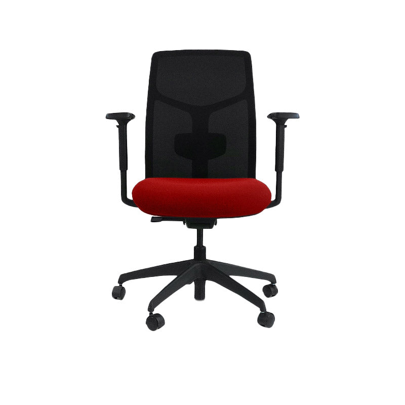 <tc>Boss Design</tc>: Tauro en tissu rouge - Chaise de travail - Reconditionnée