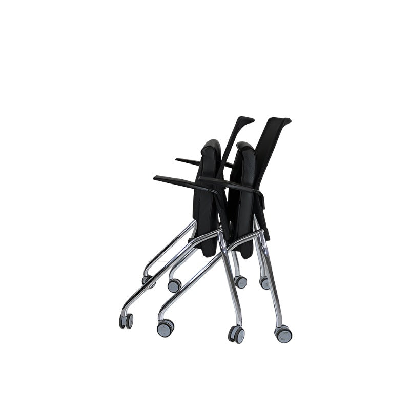 Boss Design: Black Folding Chair With Arms - Refurbished