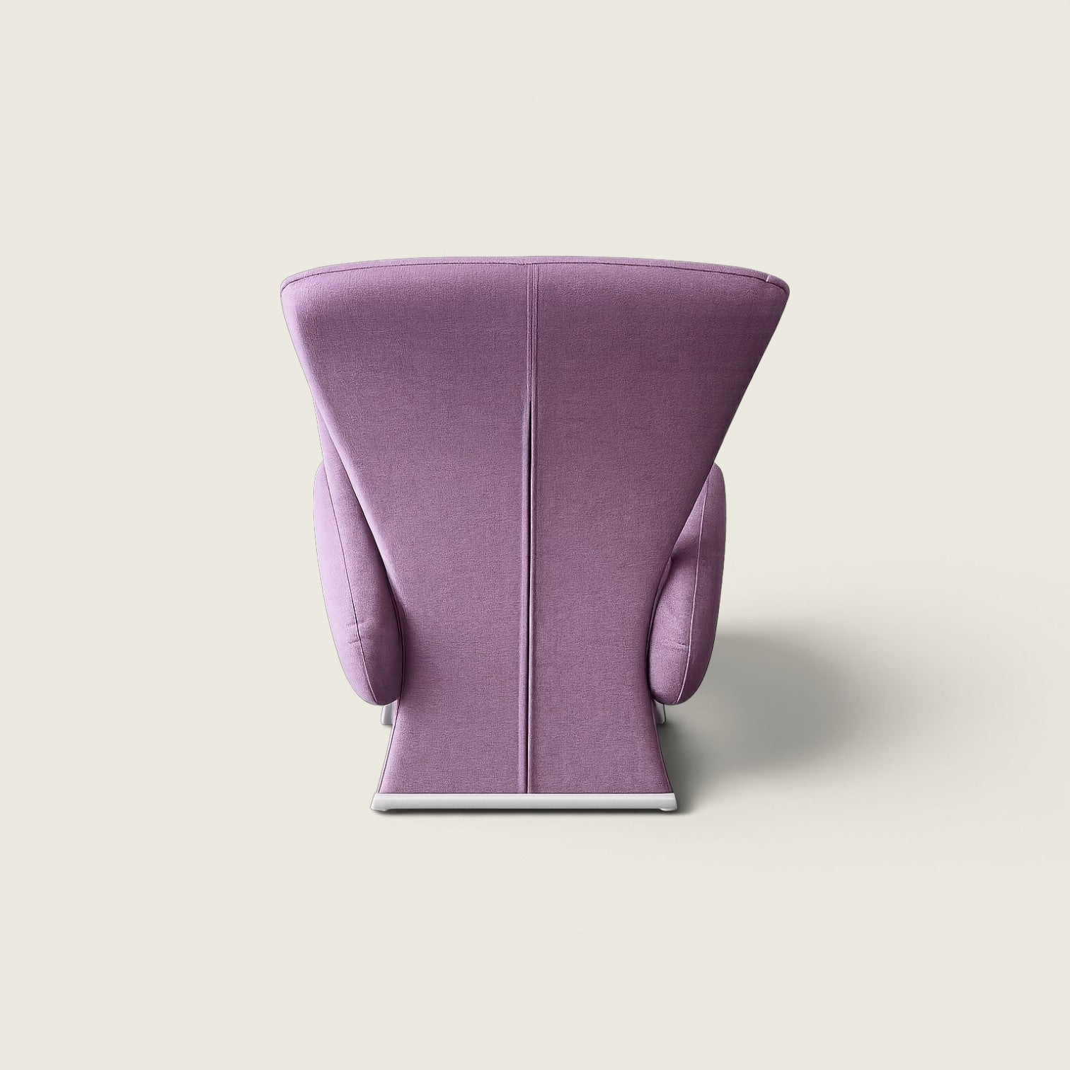 <tc>Boss Design</tc>Fauteuil lounge à dossier haut en tissu violet - Remis à neuf