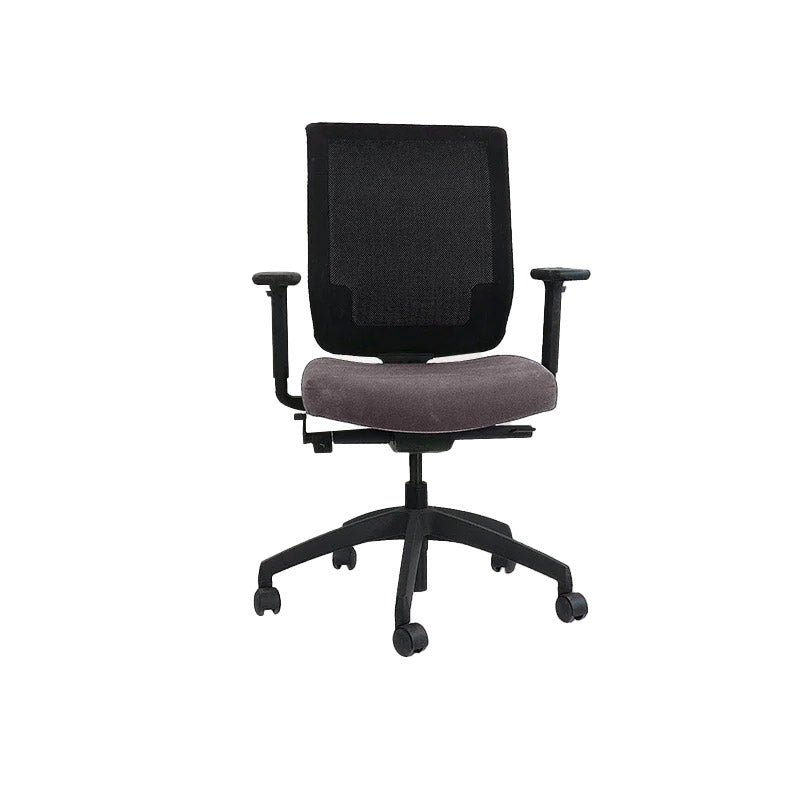 <tc>Connection</tc>: : Chaise de travail MY en tissu gris - Reconditionnée