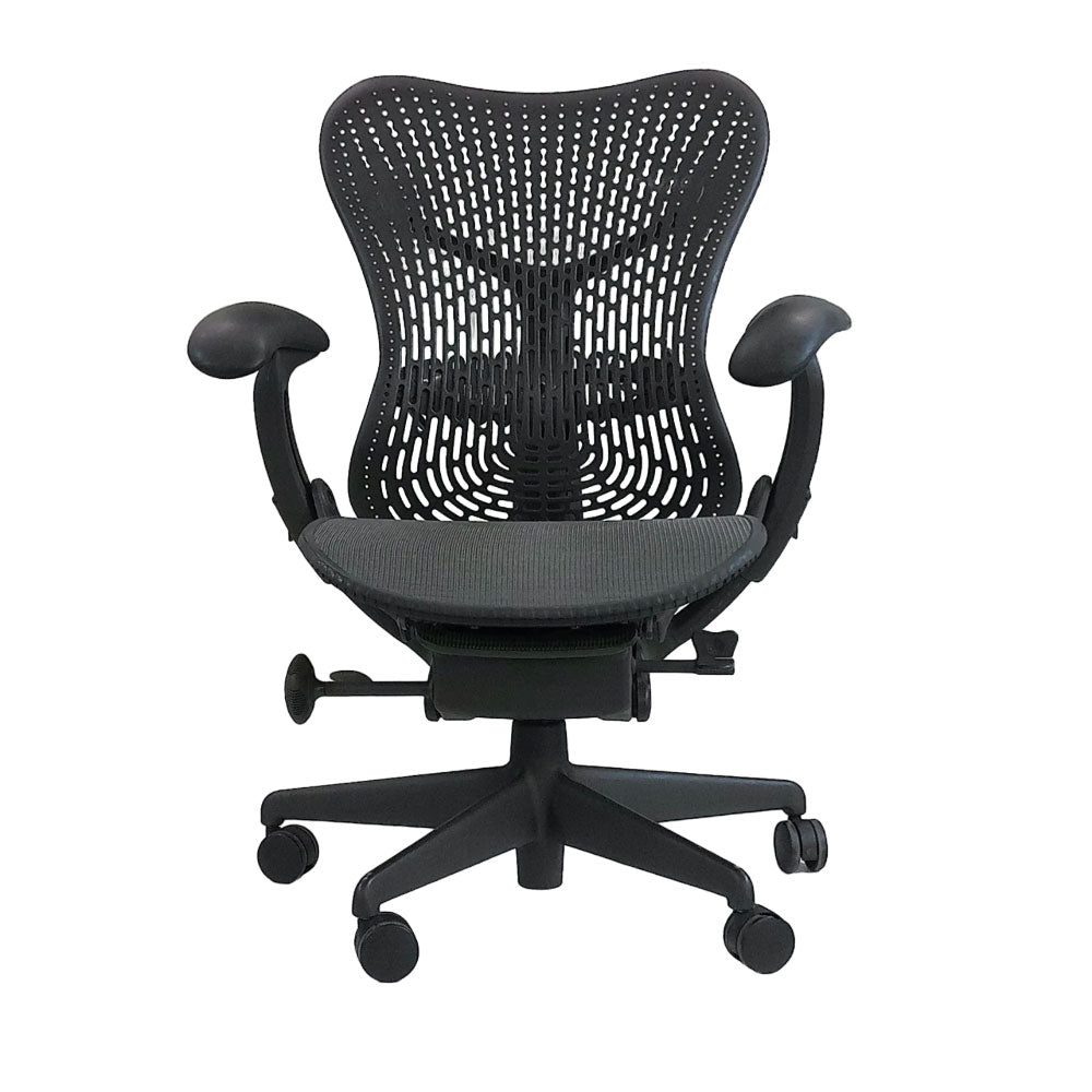 <tc>Herman Miller</tc>: <tc>Mirra</tc> Chaise de travail - Graphite - Reconditionnée