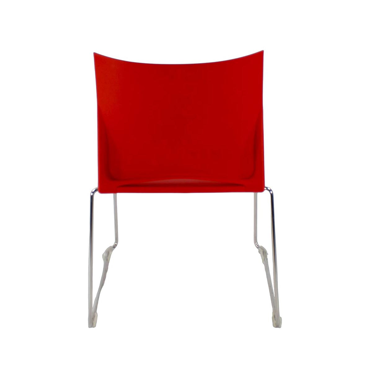 <tc>Herman Miller</tc>: Chaise empilable Pronta rouge - Reconditionnée