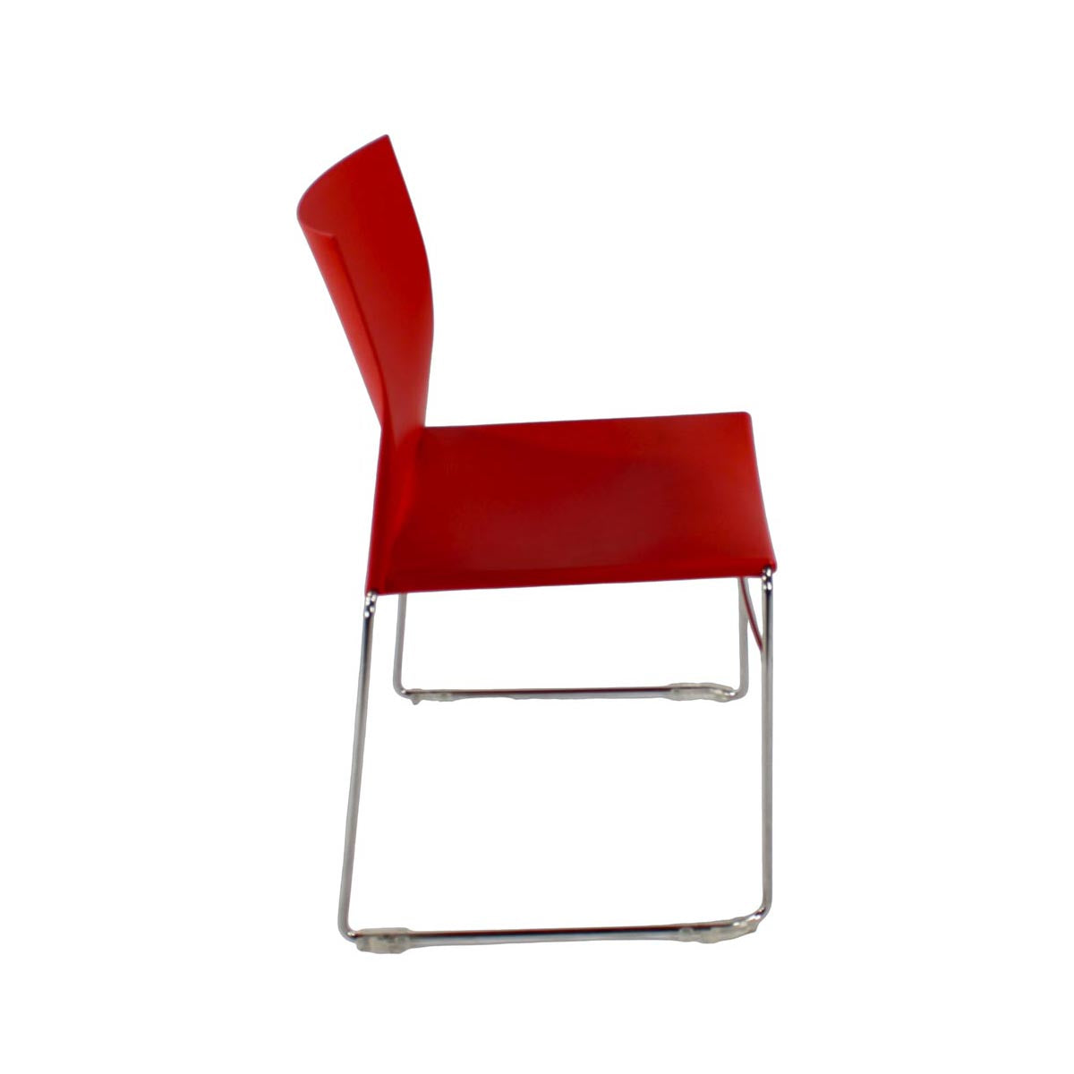 <tc>Herman Miller</tc>: Chaise empilable Pronta rouge - Reconditionnée