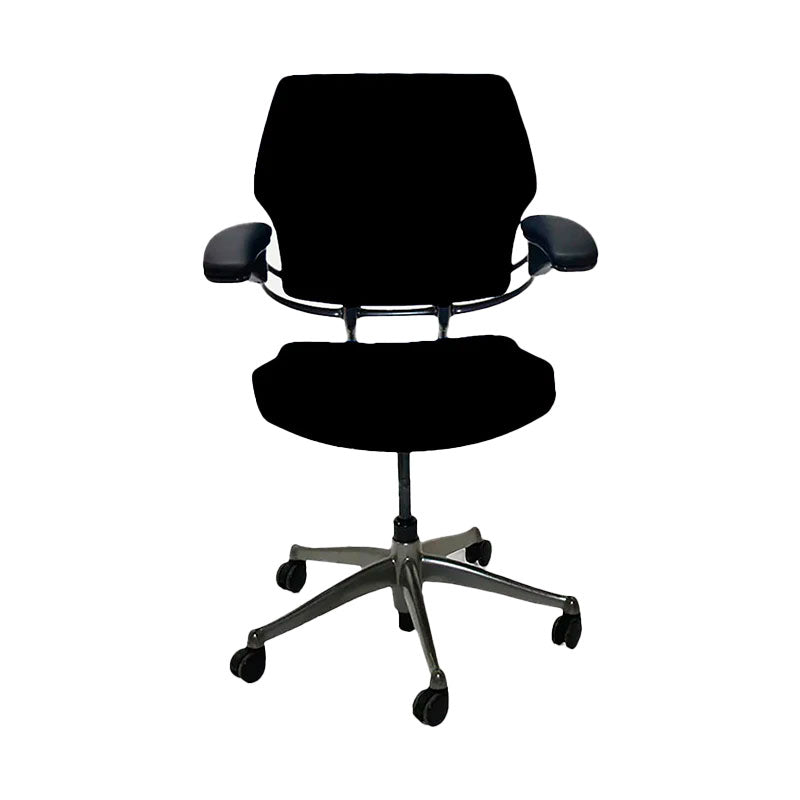 <tc>Humanscale</tc>: <tc>Freedom</tc> Chaise de bureau en tissu noir - Reconditionnée