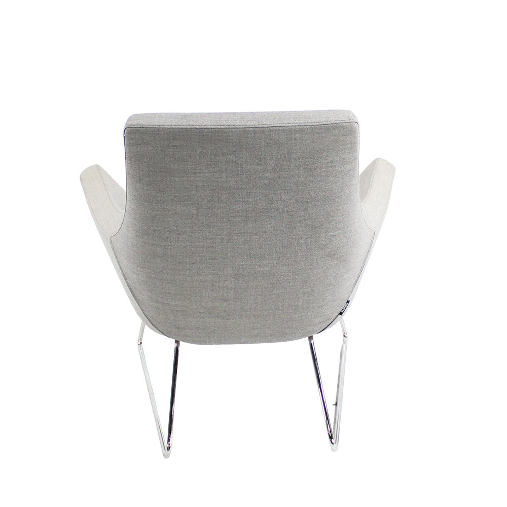 <tc>Swedese</tc>: Fauteuil Happy Easy en tissu gris - Reconditionné