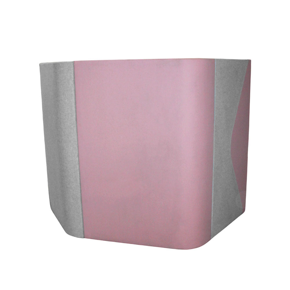 Allermuir: Haven Solo Pod in Grey/Pink Fabric - Refurbished