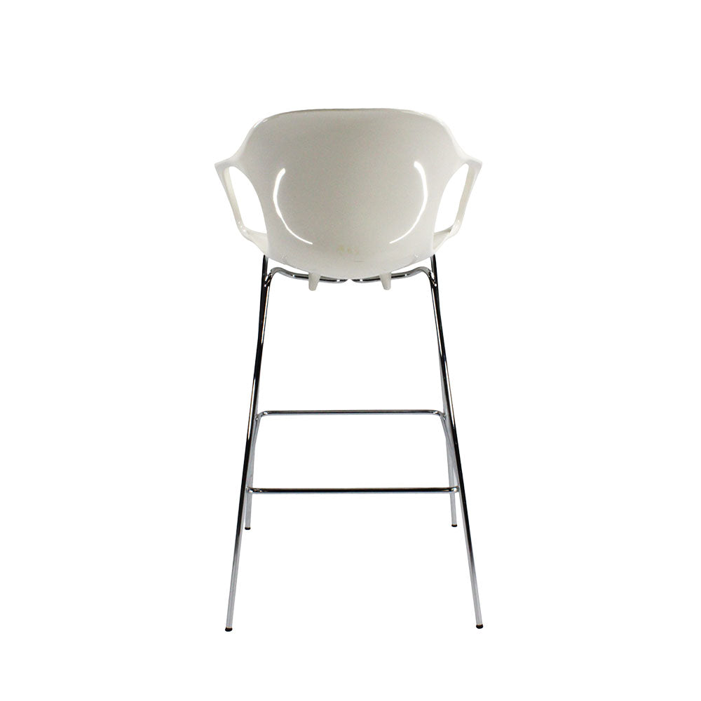 <tc>Fritz Hansen</tc>: Tabouret de bar Nap blanc - Reconditionné