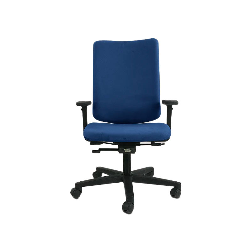 <tc>Konig + Neurath</tc>: : 215 Chaise de travail en tissu bleu - Reconditionnée