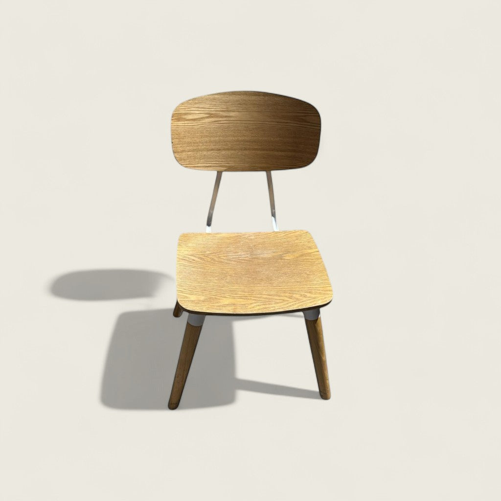 New Design Group: Natural Wood Florence Canteen Chair - Refurbished