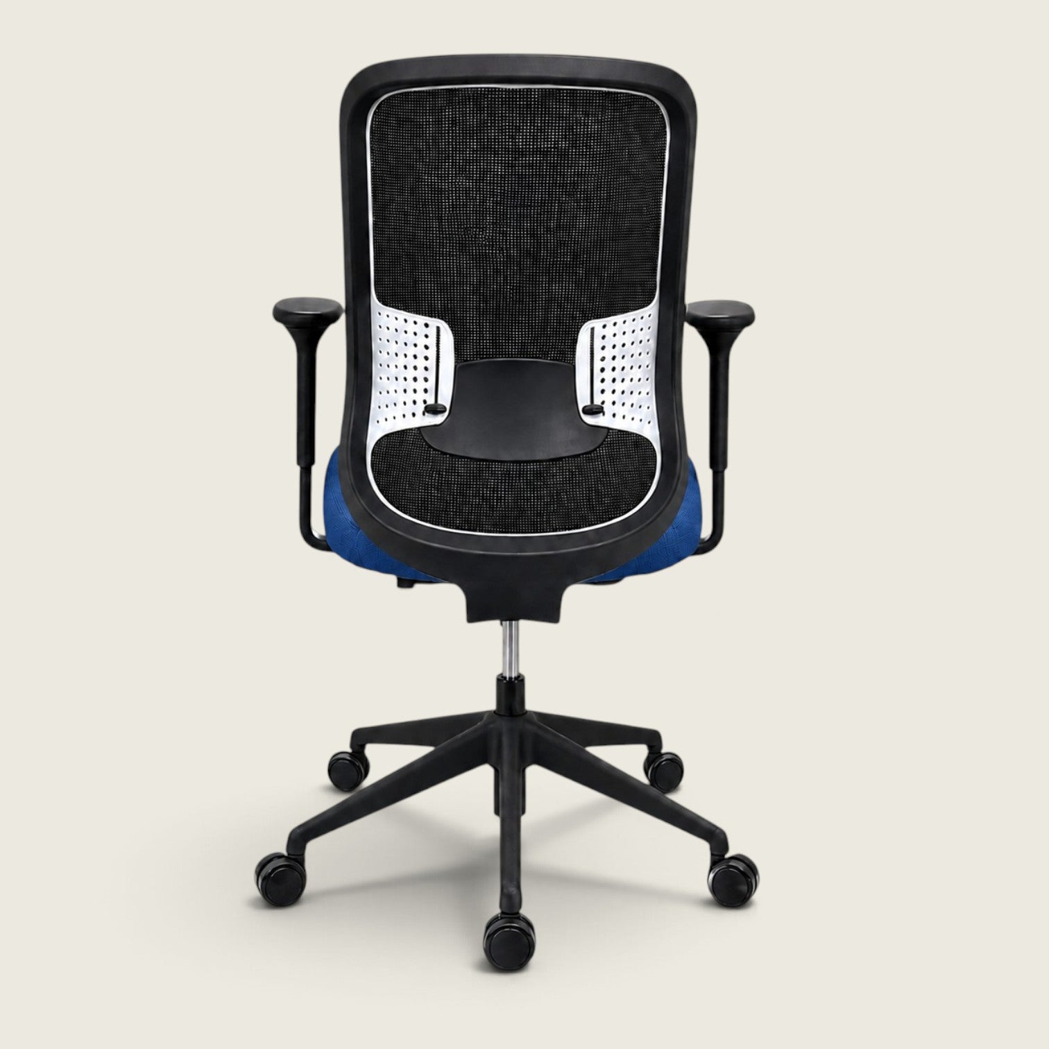 Orangebox : Do - Chaise de travail en tissu bleu - Remis à neuf