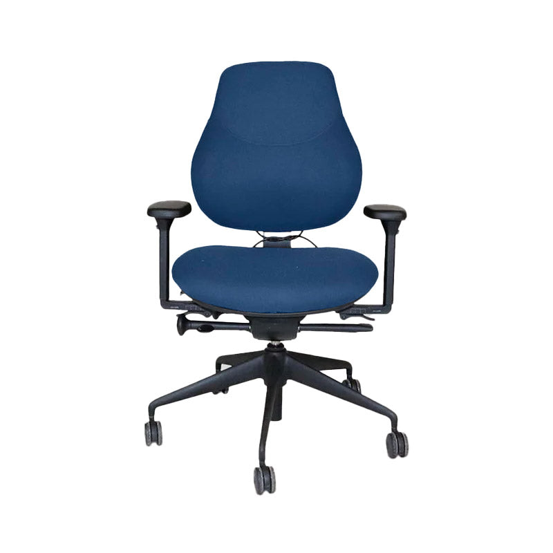 <tc>OrangeBox</tc>: Chaise de bureau Flo en tissu bleu - Reconditionnée