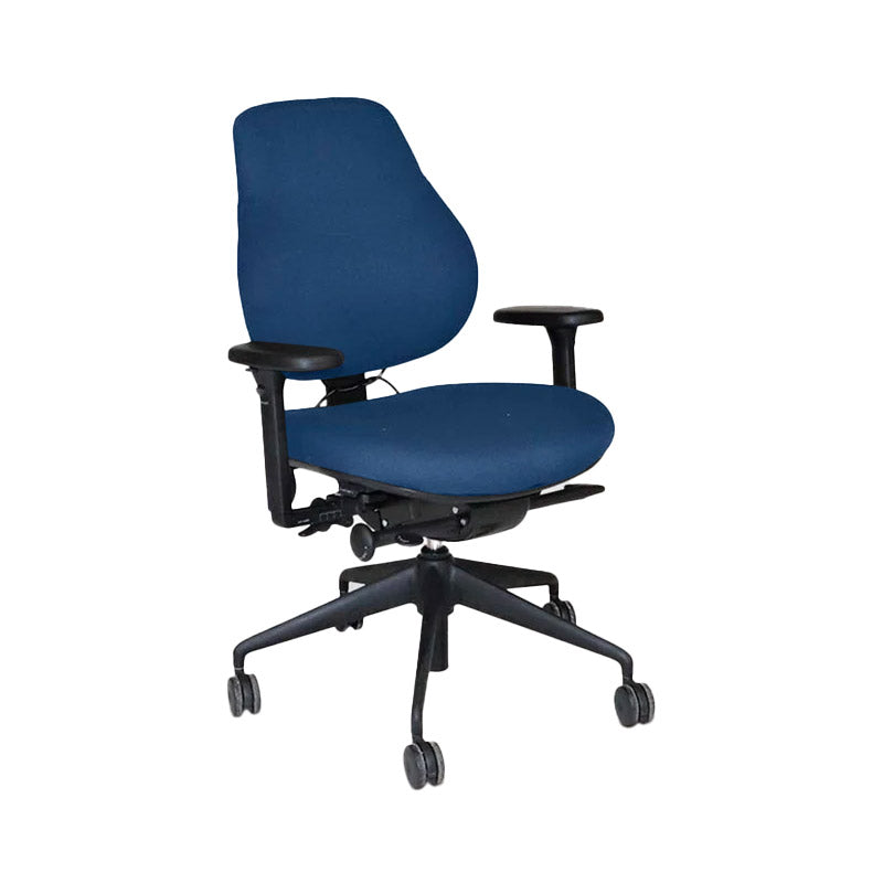 <tc>OrangeBox</tc>: Chaise de bureau Flo en tissu bleu - Reconditionnée