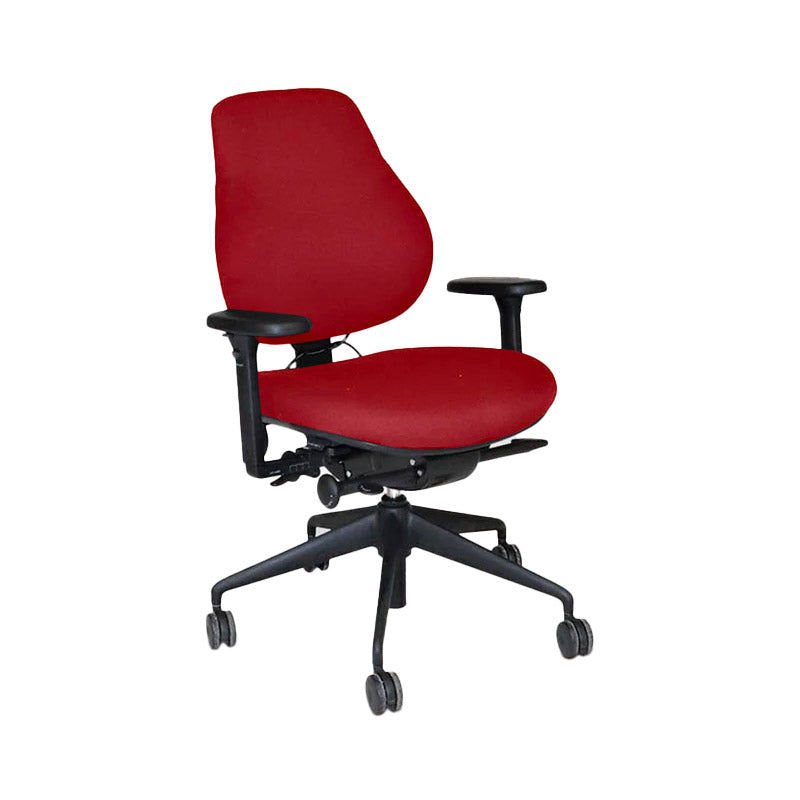 <tc>OrangeBox</tc>: Chaise de bureau Flo en tissu rouge - Reconditionnée