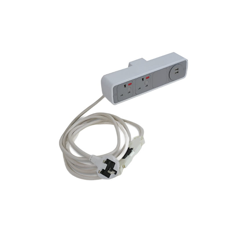 OE: Pulse Desk Power Module - 2x sockets fusionnés UK et 2 ports de charge USB TUF - rénovés
