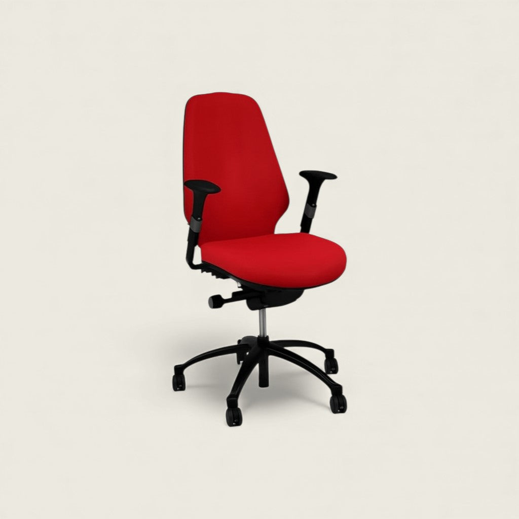 RH Logic: 400 Red High Back Ergonomic Office Chair - Refurbished