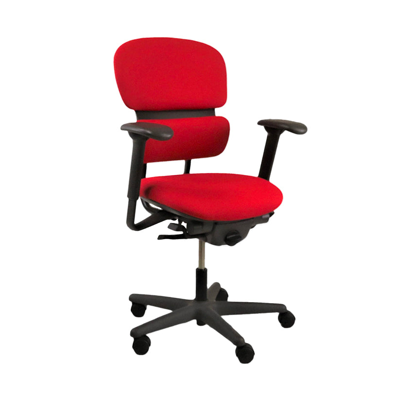 <tc>KI</tc>: <tc>Impulse</tc> Chaise de bureau en tissu rouge - Reconditionnée