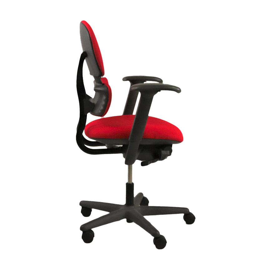 <tc>KI</tc>: <tc>Impulse</tc> Chaise de bureau en tissu rouge - Reconditionnée