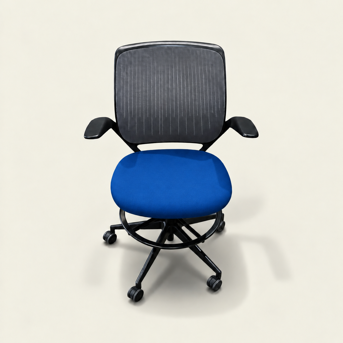 <tc>Steelcase</tc>Chaise de dessinateur Cobi noire - Remise à neuf