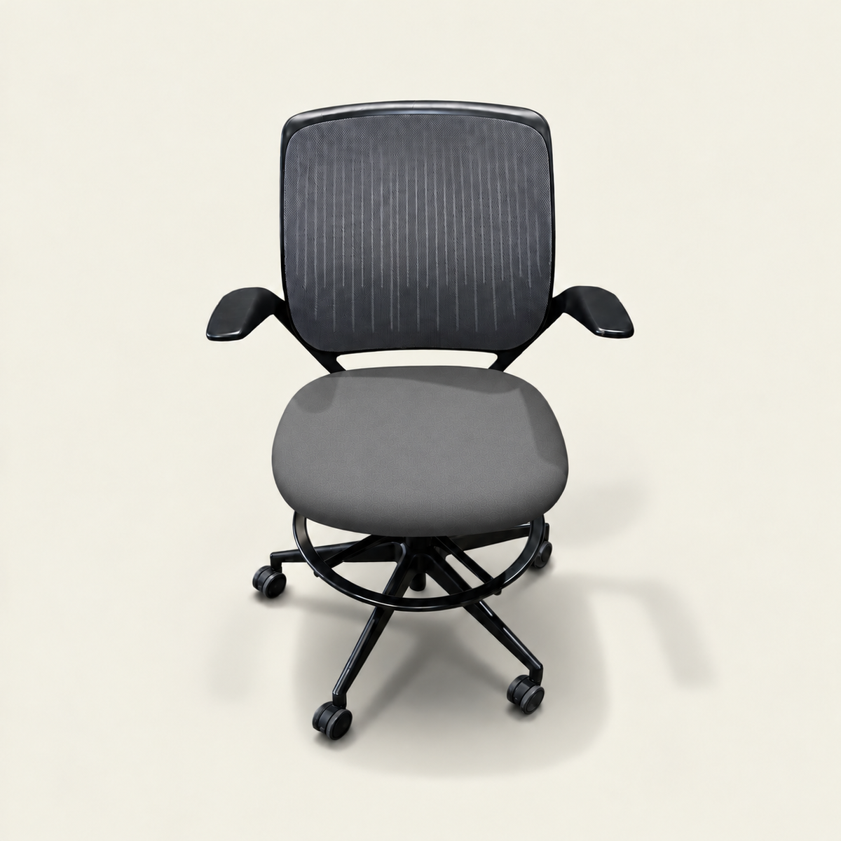 <tc>Steelcase</tc>Chaise de dessinateur Cobi noire - Remise à neuf