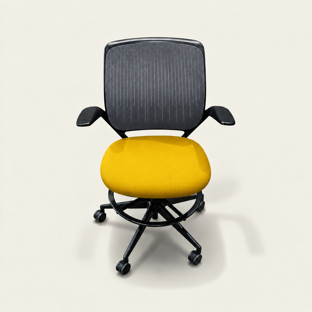 <tc>Steelcase</tc>Chaise de dessinateur Cobi noire - Remise à neuf