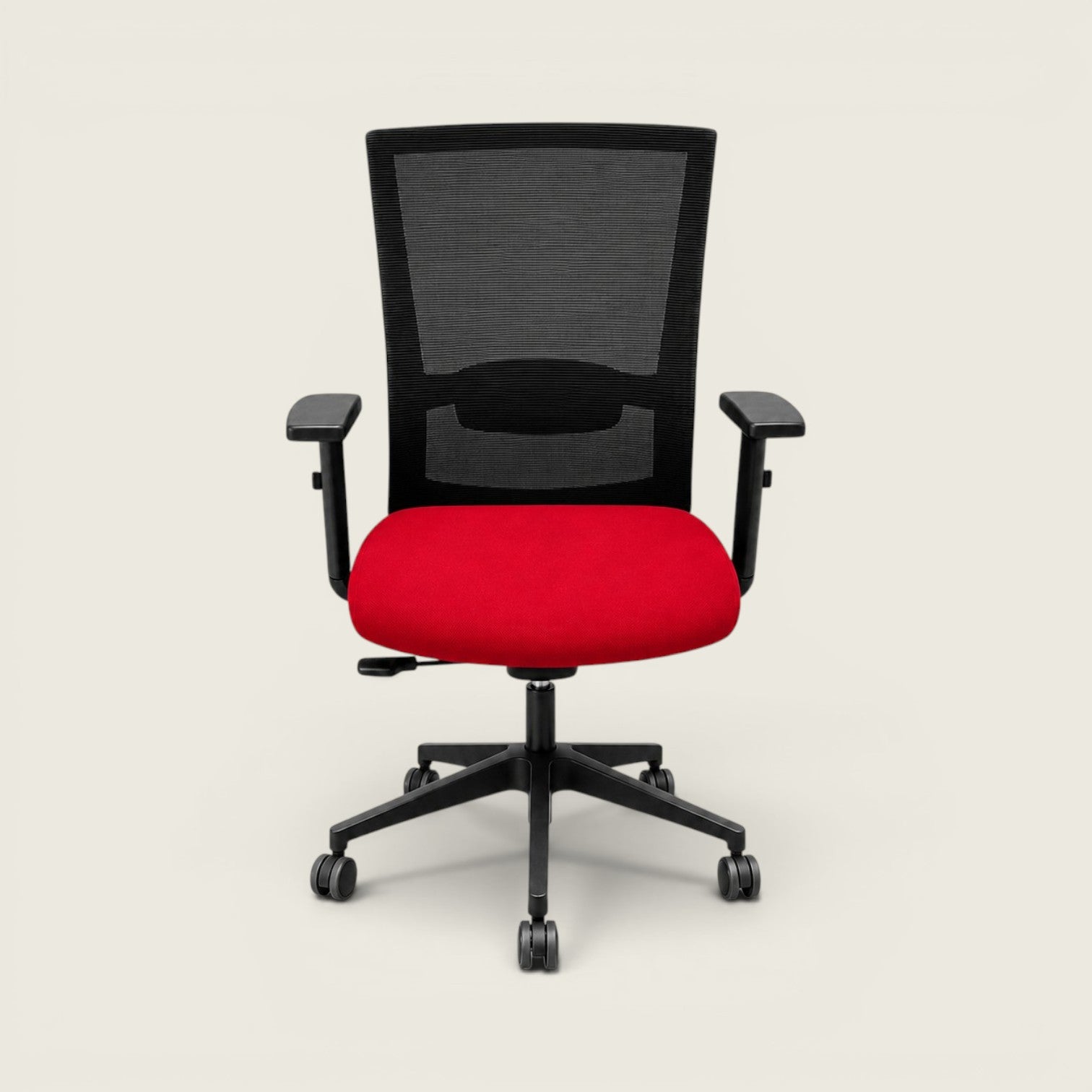 Chaise Saxen Don't Task en tissu noir - Reconditionnée