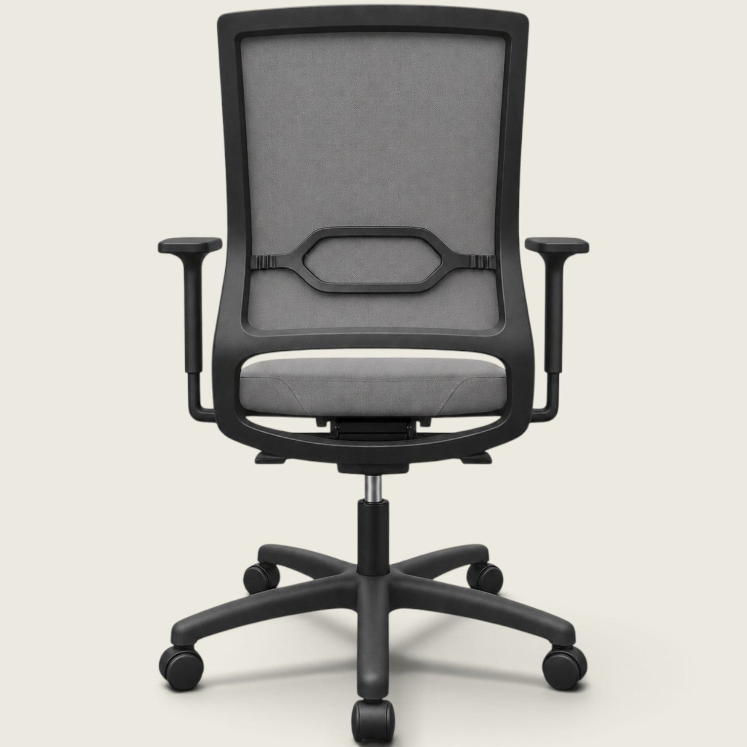 <tc>Sedus</tc>: <tc>Quarterback</tc> Chaise de bureau en tissu gris avec dossier en tissu gris - Remis à neuf