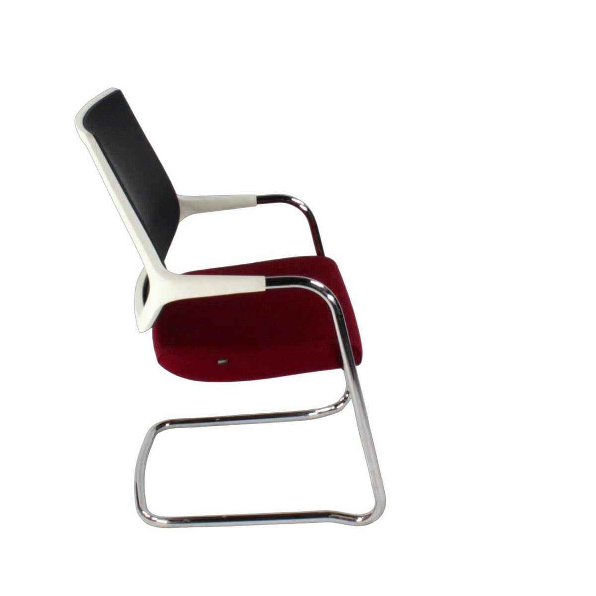 <tc>Sedus</tc>: <tc>Quarterback</tc> Chaise cantilever bordeaux/noir/blanc - Reconditionnée