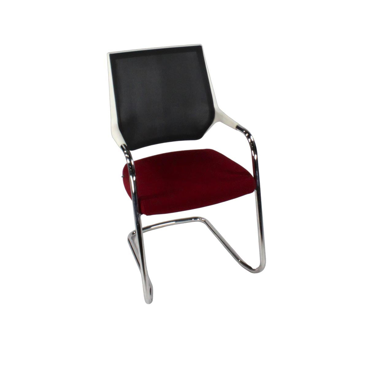 <tc>Sedus</tc>: <tc>Quarterback</tc> Chaise cantilever bordeaux/noir/blanc - Reconditionnée