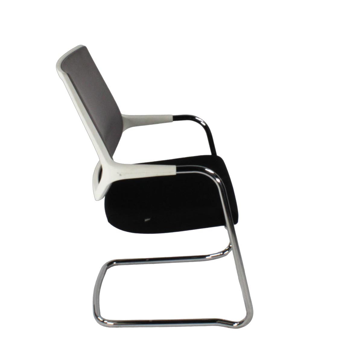<tc>Sedus</tc>: <tc>Quarterback</tc> Chaise cantilever Gris/Noir/Blanc - Reconditionnée