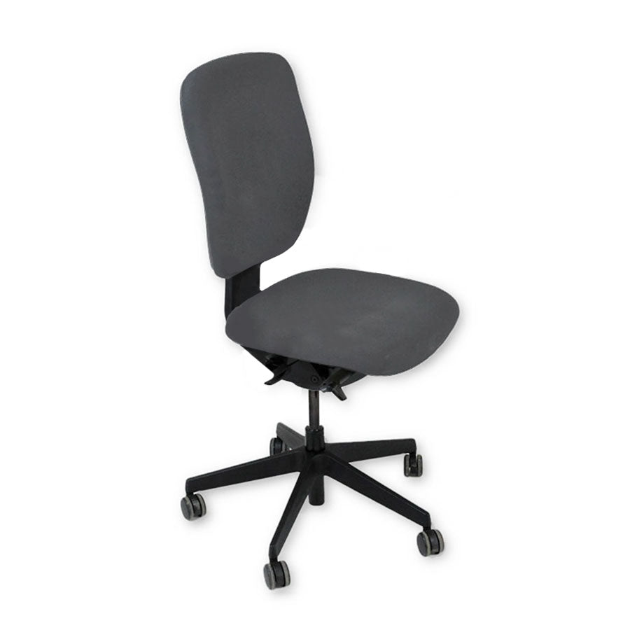 <tc>Senator</tc>: <tc>Dash</tc> Chaise de travail entièrement réglable en tissu gris sans accoudoirs - Reconditionnée
