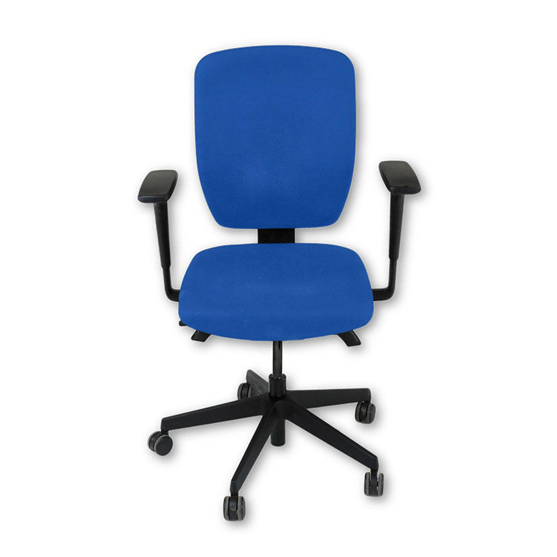 <tc>Senator</tc>: <tc>Dash</tc> Chaise de travail entièrement réglable en tissu bleu - Reconditionnée