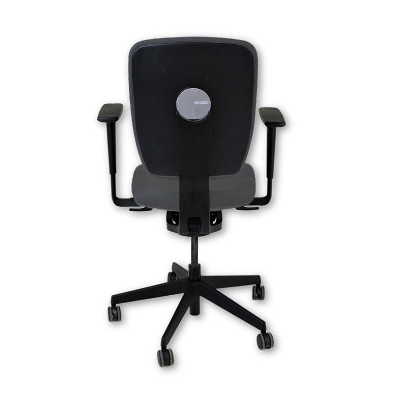 <tc>Senator</tc>: <tc>Dash</tc> Chaise de travail entièrement réglable en tissu gris - Reconditionnée