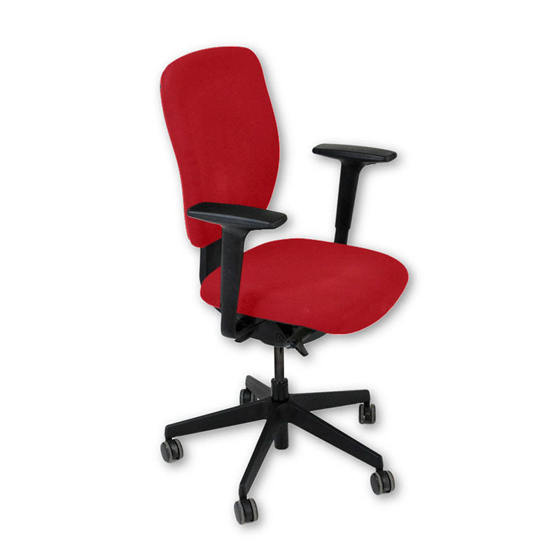 <tc>Senator</tc>: <tc>Dash</tc> Chaise de travail entièrement réglable en tissu rouge - Reconditionnée