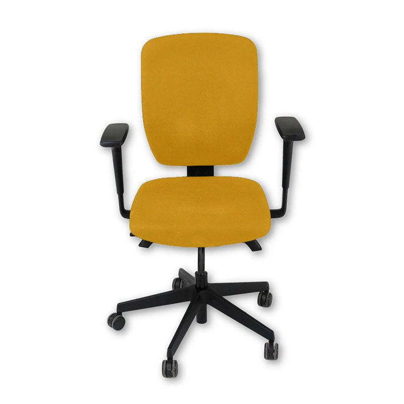 <tc>Senator</tc>: <tc>Dash</tc> Chaise de travail entièrement réglable en tissu jaune - Reconditionnée