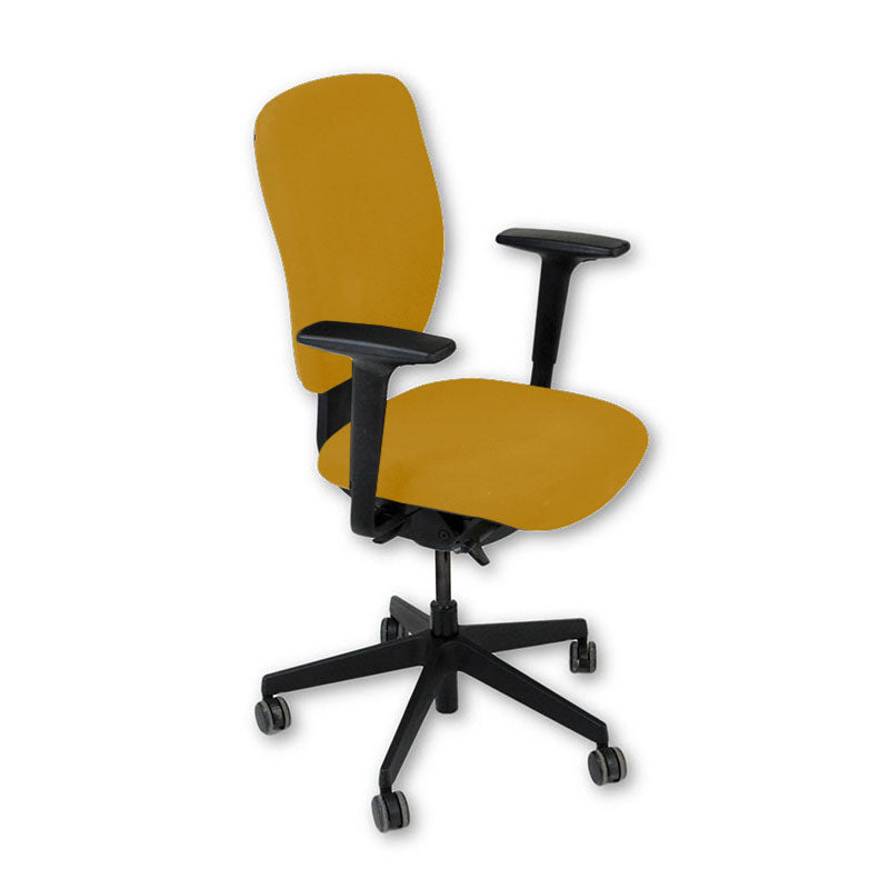 <tc>Senator</tc>: <tc>Dash</tc> Chaise de travail entièrement réglable en tissu jaune - Reconditionnée