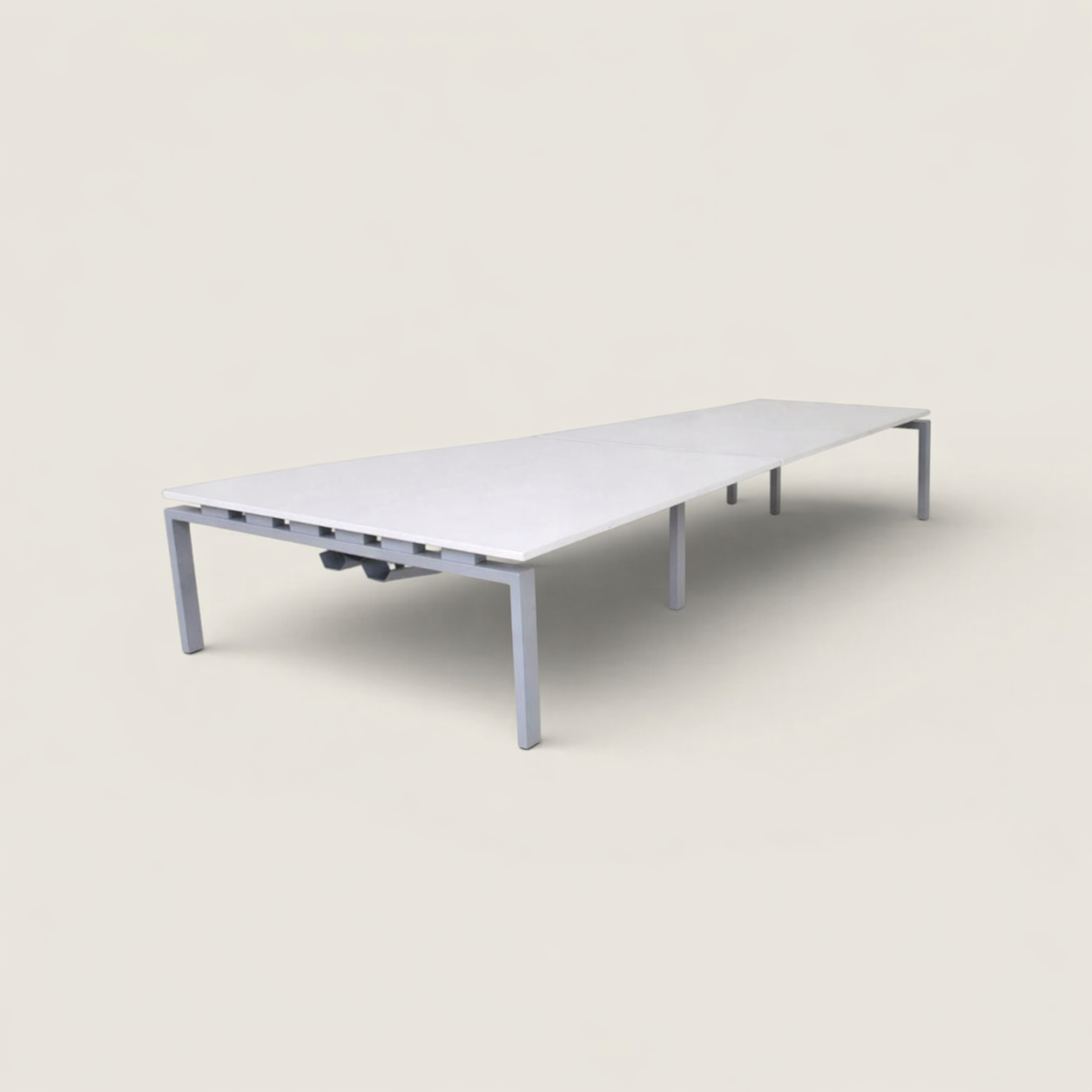 Senator: Bench Desk 4 Way - 3200mm x 1600mm Workstation - Refurbished