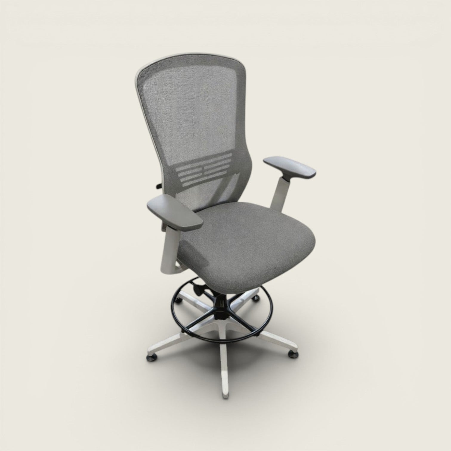 Senator: Ousby Draughtsman Chair in Gray - Refurbished