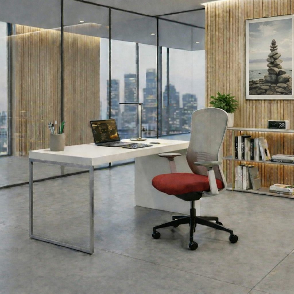 <tc>Senator</tc>Chaise de bureau Ousby rouge - Remis à neuf