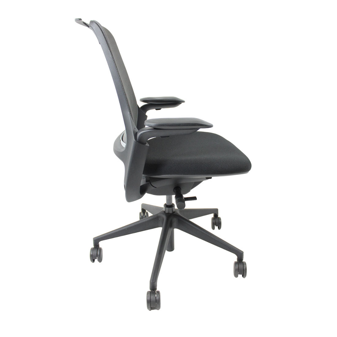 <tc>Steelcase</tc>: Chaise de bureau ergonomique Série 1 en tissu noir - Reconditionnée