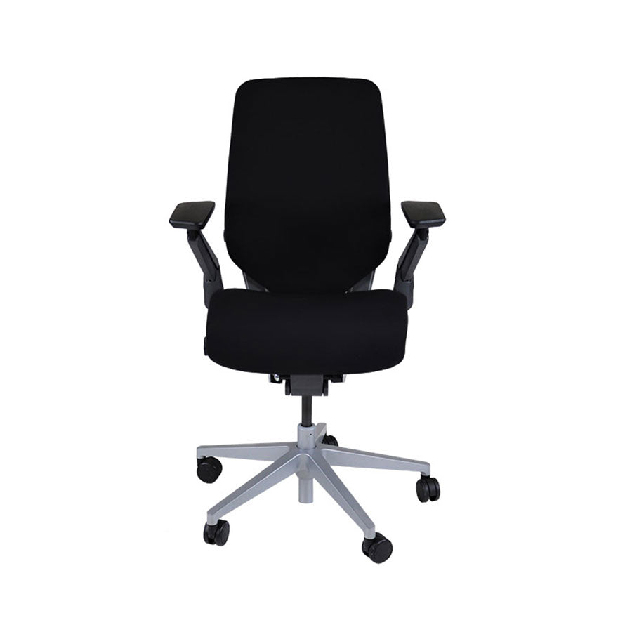 <tc>Steelcase</tc>: Chaise de bureau ergonomique Gesture - Tissu noir - Reconditionnée