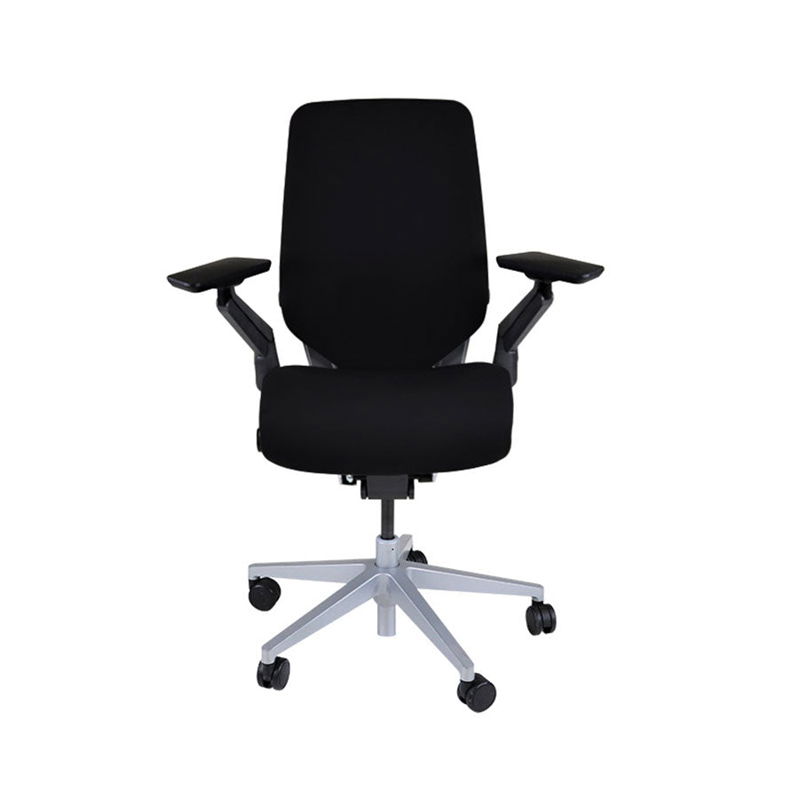 <tc>Steelcase</tc>: Chaise de bureau ergonomique Gesture - Tissu noir - Reconditionnée