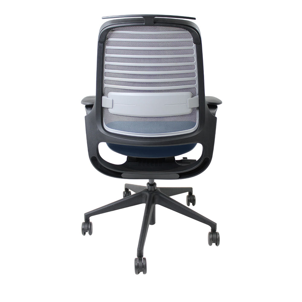 Steelcase: Series 1 Ergonomic Office Chair in Blue Fabric - Refurbished