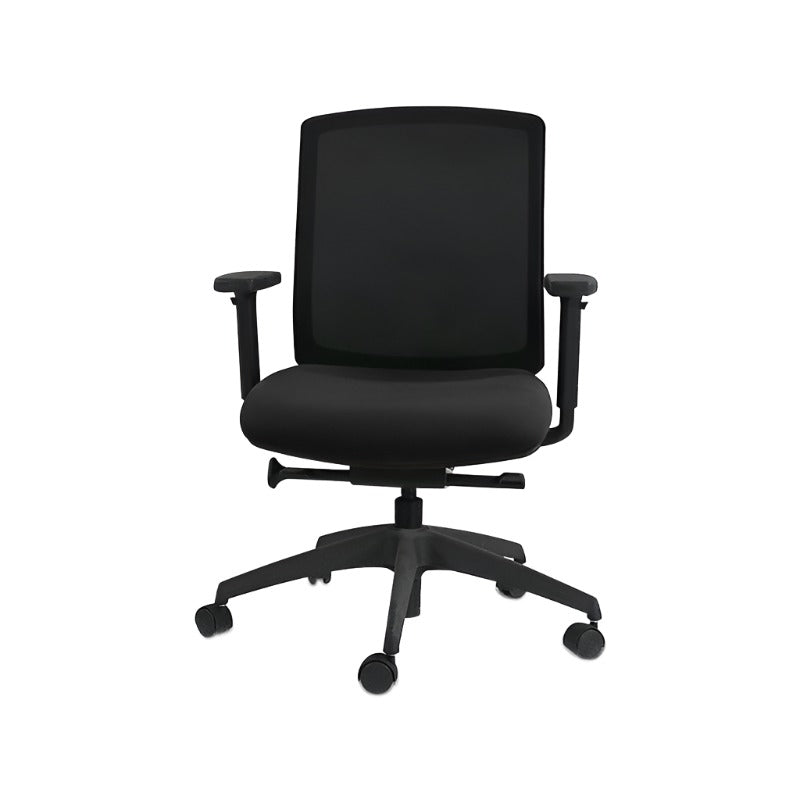 <tc>Steelcase</tc>: Chaise de travail Reply (cadre noir) - Reconditionnée