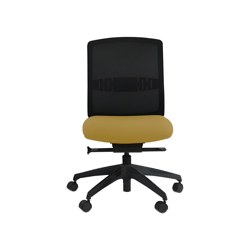 <tc>Steelcase</tc>: Chaise de travail Reply (cadre noir) sans accoudoirs - Reconditionnée