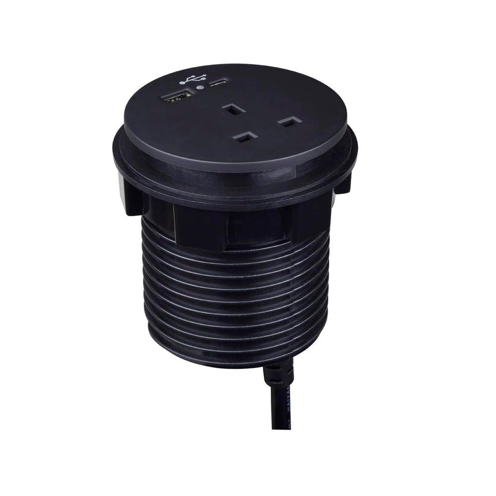 Module de puissance duo à ion ronde en noir en noir